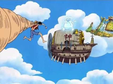 One Piece attaque finale - Luffy VS Eneru - Gomu gomu no Ougon rifle