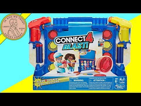 How To Play Connect 4 Blast! Nerf Blaster Game For Parents