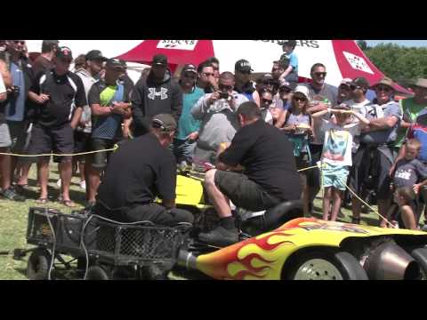 Monster Truck & Jet Quad Demonstration  At The Kumeu Classic Car and Hot Rod Festival