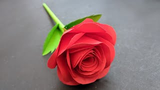 DIY - Rose Flower From Paper ? How To Make  Paper 
