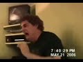 Guy Gets Scared And Punches His Monitor Screen