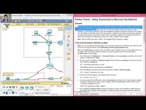 1.1.1.8 - 4.1.1.8 Packet Tracer - Using Traceroute to Discover the Network