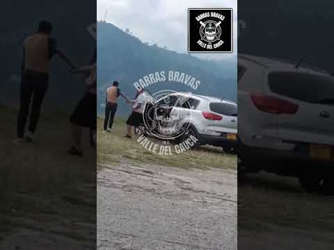 hinchas del Atlético Nacional son sorprendidos en Neira Caldas