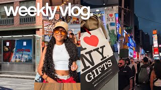 a week in my NYC era 🗽 | travel obstacle, sister reunion, exploring New York etc...
