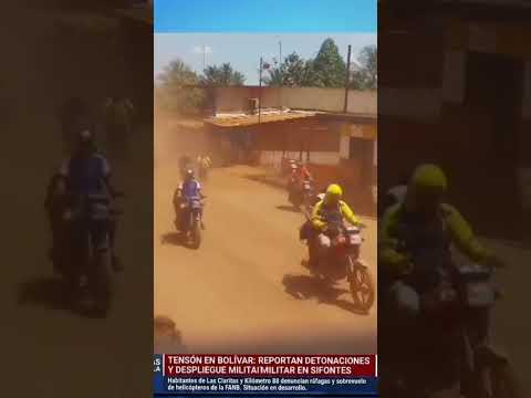 Reportan despliegue militar en bolivar y detonaciones en zonas mineras de Sifontes #ultimahora