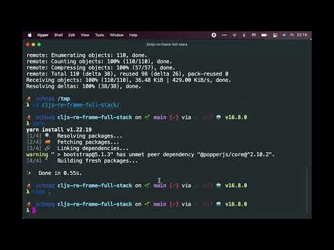 Full Stack Clojure Repository Screencast