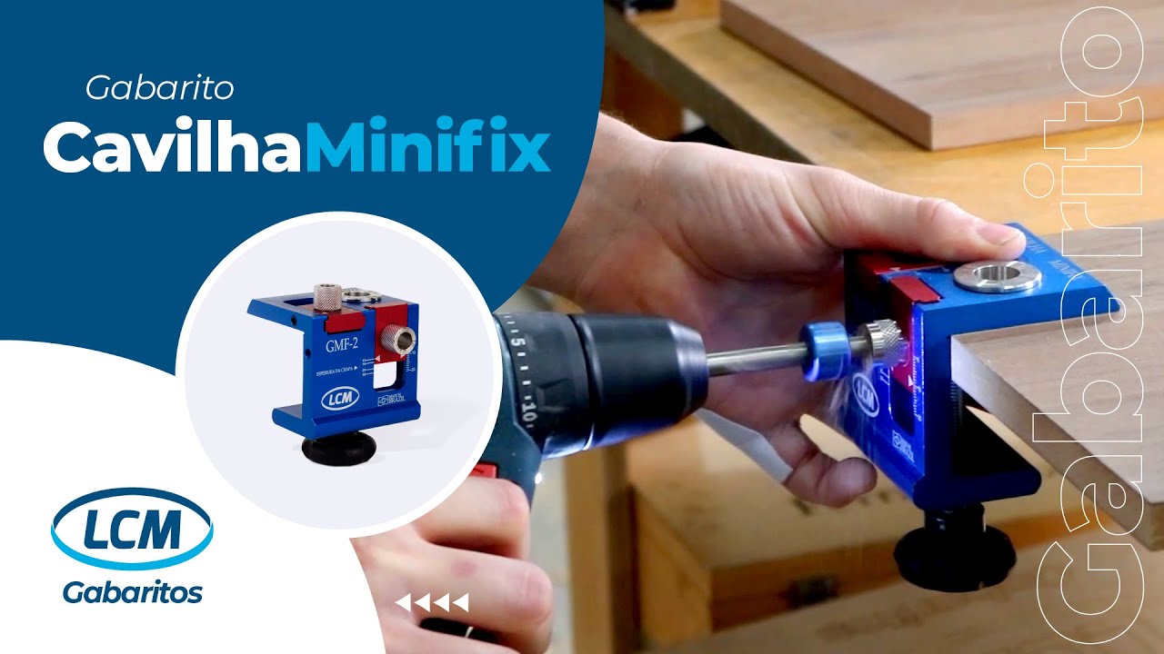 Como realizar furos com precisão para instalação de Minifix com o Gabarito LCM Cavilha Minifix