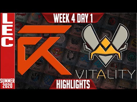 XL vs VIT Highlights | LEC Summer 2020 W4D1 | Excel vs Team Vitality