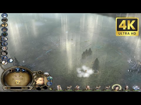 LOTR BFME 2 - Elves vs Brutal Goblins in the Dead Marshes - 4K UHD 60 FPS