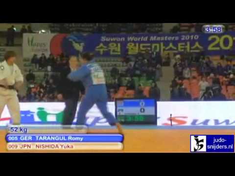 Judo 2010 Suwon: Romy Tarangul (GER) - Yuka Nishida (JPN) [-52kg].