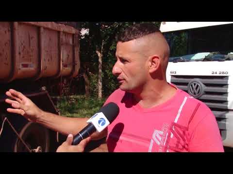 Motoristas de caminhões protestam contra multas em Santa Gertrudes