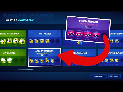 BEST TIPS & TRICKS to COMPLETE ALL 51 PUNCH CARDS [Fortnite Season 3]