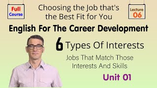 Choosing the Job that's the Best Fit for You- Lecture 06-Career Development course- English Tutorial