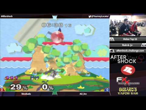 Aftershock Melee - AG Arc (Marth) vs Westballz (Falco) - Top 16