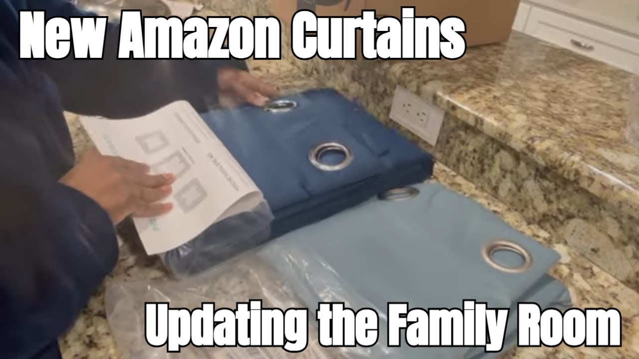 Easy Family Room Updates You Can Try! #amazon #curtains #familyroom #freddiekinghomedecor