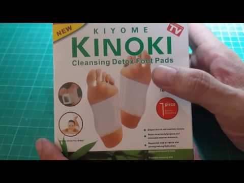 Powder kinoki cleansing detox foot patches, pack of 10