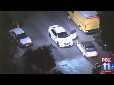 suspect in police chase stopped by clueless bystander