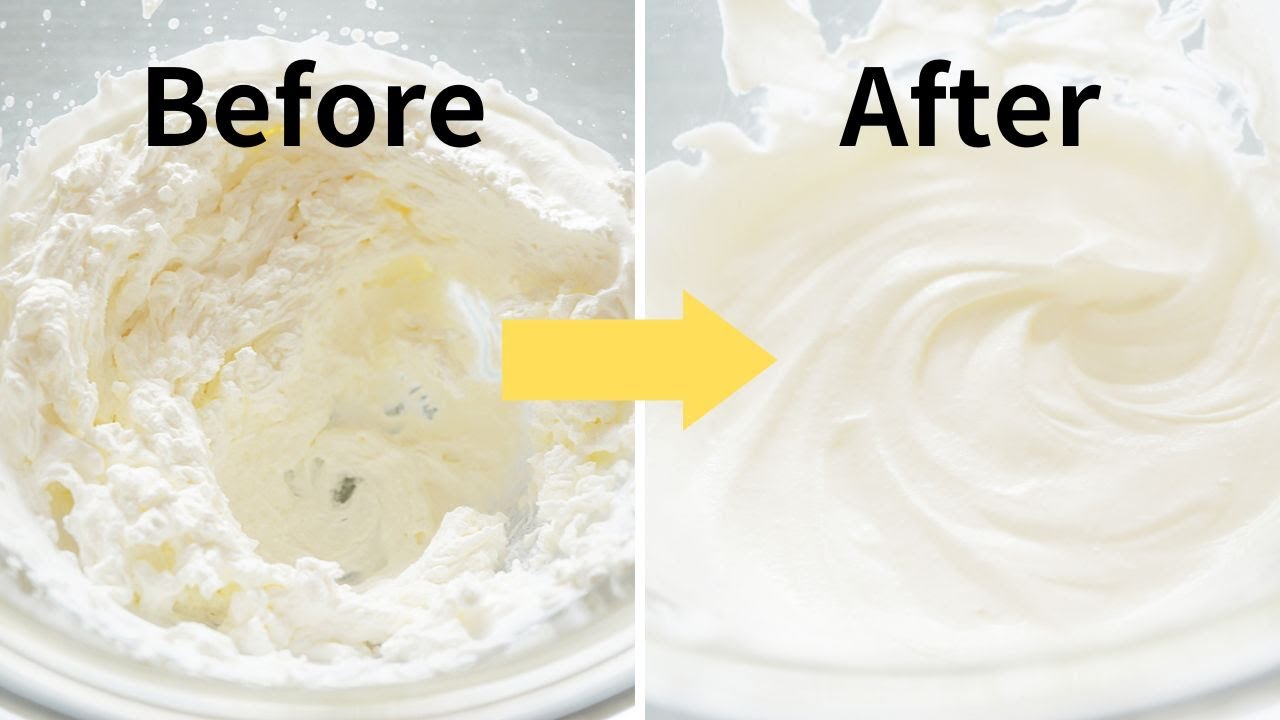 生クリーム（ホイップクリーム）が分離してしまった時の直し方！【牛乳を使うだけ】