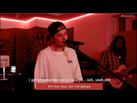 [Lyrics+Vietsub] Justin Bieber - Peaches (Acoustic live )