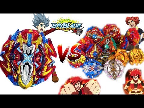 BUSTER XCALIBUR .1'.Sw VS ALL XCALIBUR- XCALIUS Beyblade Burst Super Z Evolution (XHAN VS XAN)