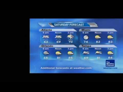 TWC [HD] Local Forecast Glitch- 4/24/10 00:18 EDT