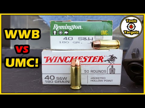 BUDGET or Just Plain BAD?...Winchester vs Remington .40S\u0026W Self-Defense AMMO Test!