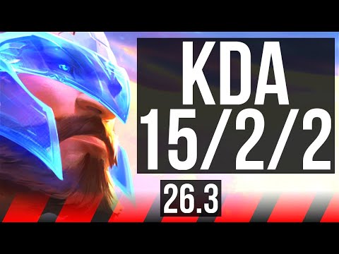 PANTHEON vs SETT (TOP) | Good KDA: 15/2/2 | EUW Diamond | 26.3