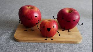 Real life apple doodles
