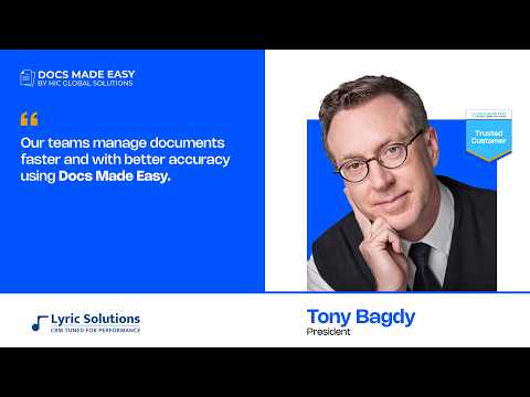 Lyric Solutions - Customer Success Story (Tony Bagdy - President)