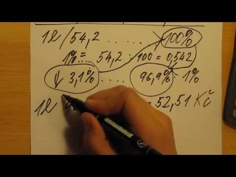 Matematika Procenta 2.  část