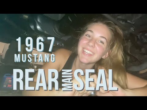 1967 mustang rear main seal install