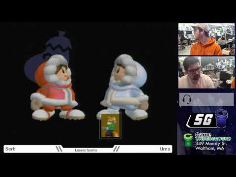 SG 20.1 SSBM - Serb (Ice Climbers) vs. Uma (Fox) - Melee LSF