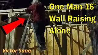 DIY Shed Wall Lift Goes Wrong – One Man Challenge