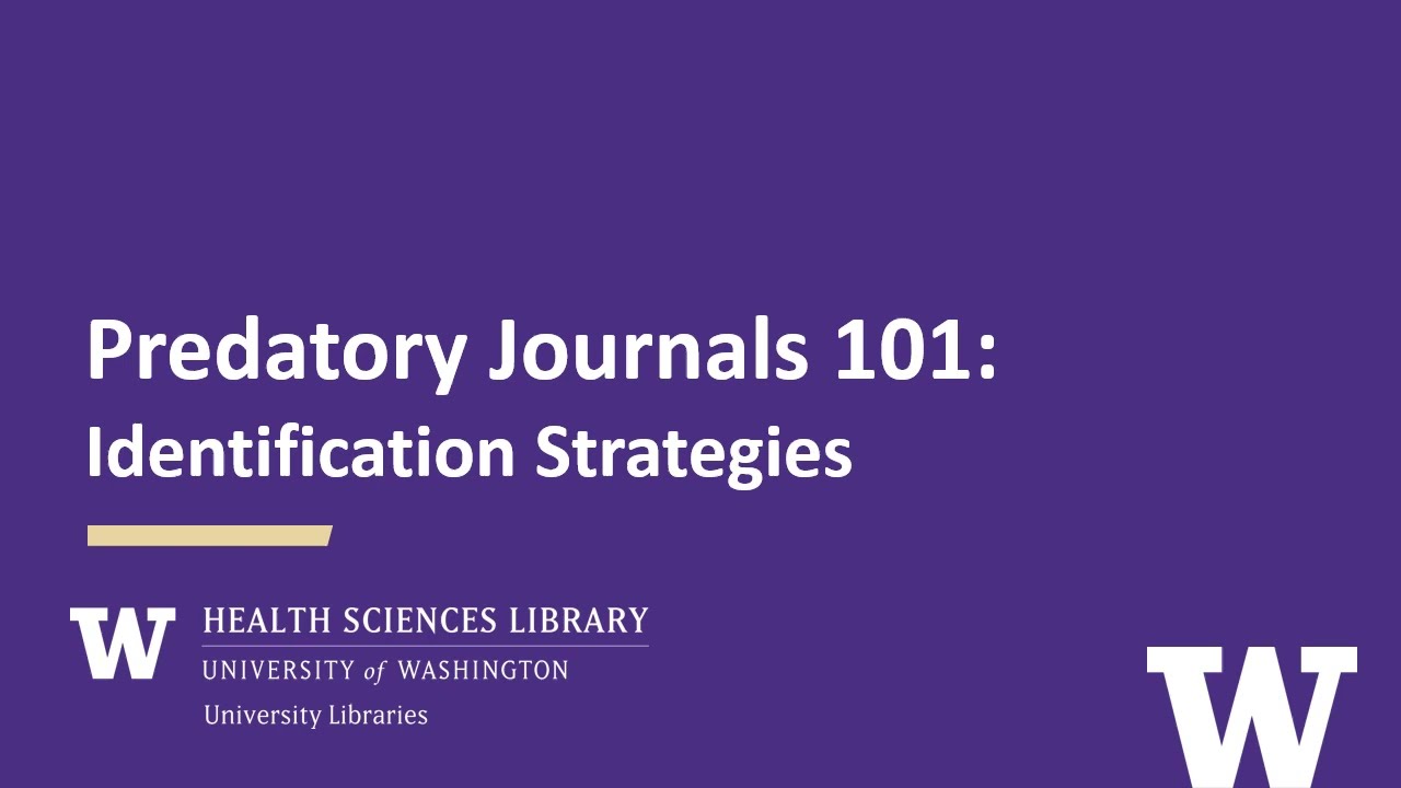 How to Identify Predatory Journals