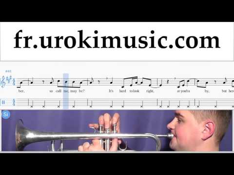 Cours de Trompette Carly Rae Jepsen - Call Me Maybe Tuto Partitions Partie#2 um-829