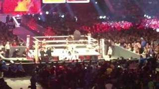 WWE royal rumble jack Gallagher umbrella elimination live