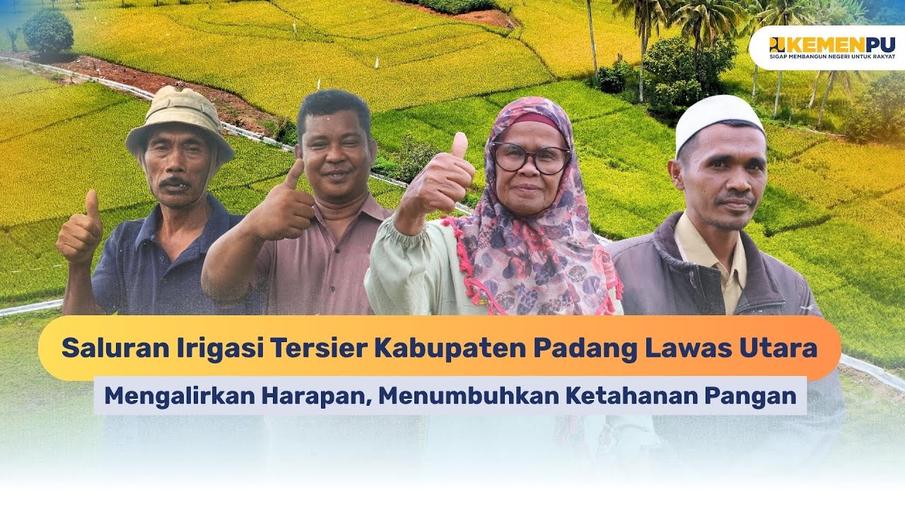 Saluran Irigasi Tersier Kab. Padang Lawas Utara, Mengalirkan Harapan, Menumbuhkan Ketahanan Pangan
