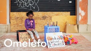 A homeless 7-year-old who lives on the beach shows us exactly what courage looks like.