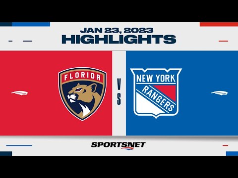 NHL Highlights | Panthers vs. Rangers - January 23, 2023