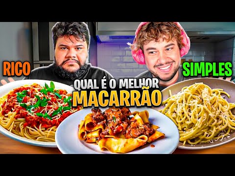 MACARRÃO DE RICO X SIMPLES, O DUELO DE MASSAS - React Thiago Quatroque