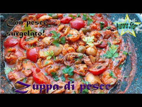 Ricetta: Zuppa di pesce cucinata in modo semplice dal sapore di mare con pesce congelato