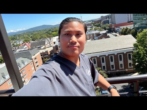 Enjoying party form work with friends at Graduate Charlottesville members 01/21/2024.