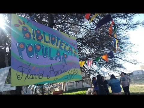 Narra Gabriela Meneghini de Biblioteca Popular de Anisacate CORDOBA, las actividades