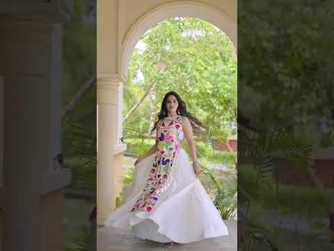 Premium Kora Cotton 9 Meter Flair Mirror Work Lehenga Choli with Shrug