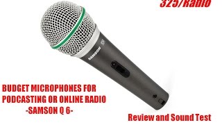 Video thumbnail for Budget microphones Samson Q6 review and sound test (english) by 325Radio