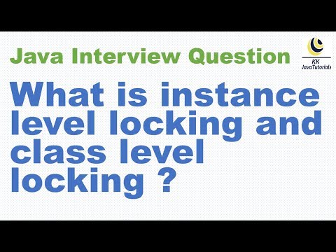 What Is Instance Level Locking And Class Level Locking Java Object Locking Interview Question