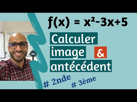 Image and antecedent calculation for f(x) = x²-3x+5