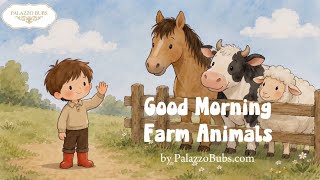 Good Morning Farm Animals | Gentle Storybook Read-Aloud by Palazzo Bubs 