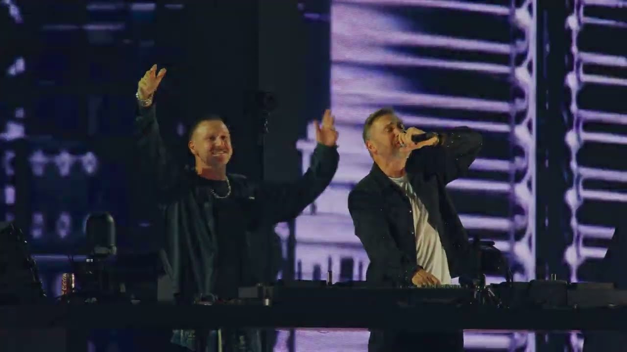 David Guetta, Marten Hørger, Men Machine - Engage feat. Vitalic (Live @ Stade de France)