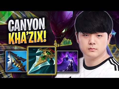 CANYON DOMINATING KHA'ZIX WITH NEW BUFFS! - DK Canyon Plays Kha'zix JUNGLE vs Hecarim! | Season 2023